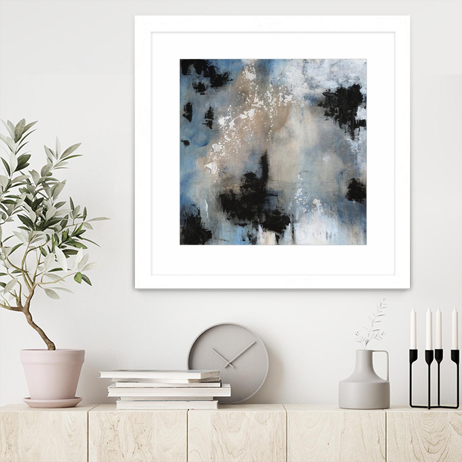 Embellished Shifting Motion II by Tim OToole on GIANT ART - blue abstract abstract