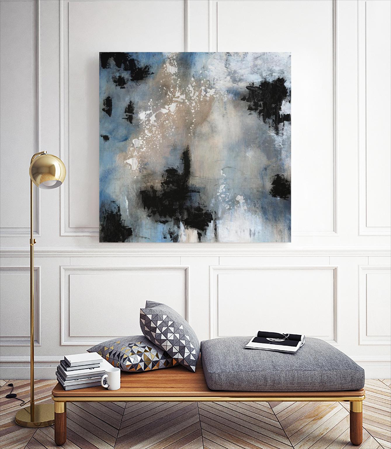 Embellished Shifting Motion II by Tim OToole on GIANT ART - blue abstract abstract