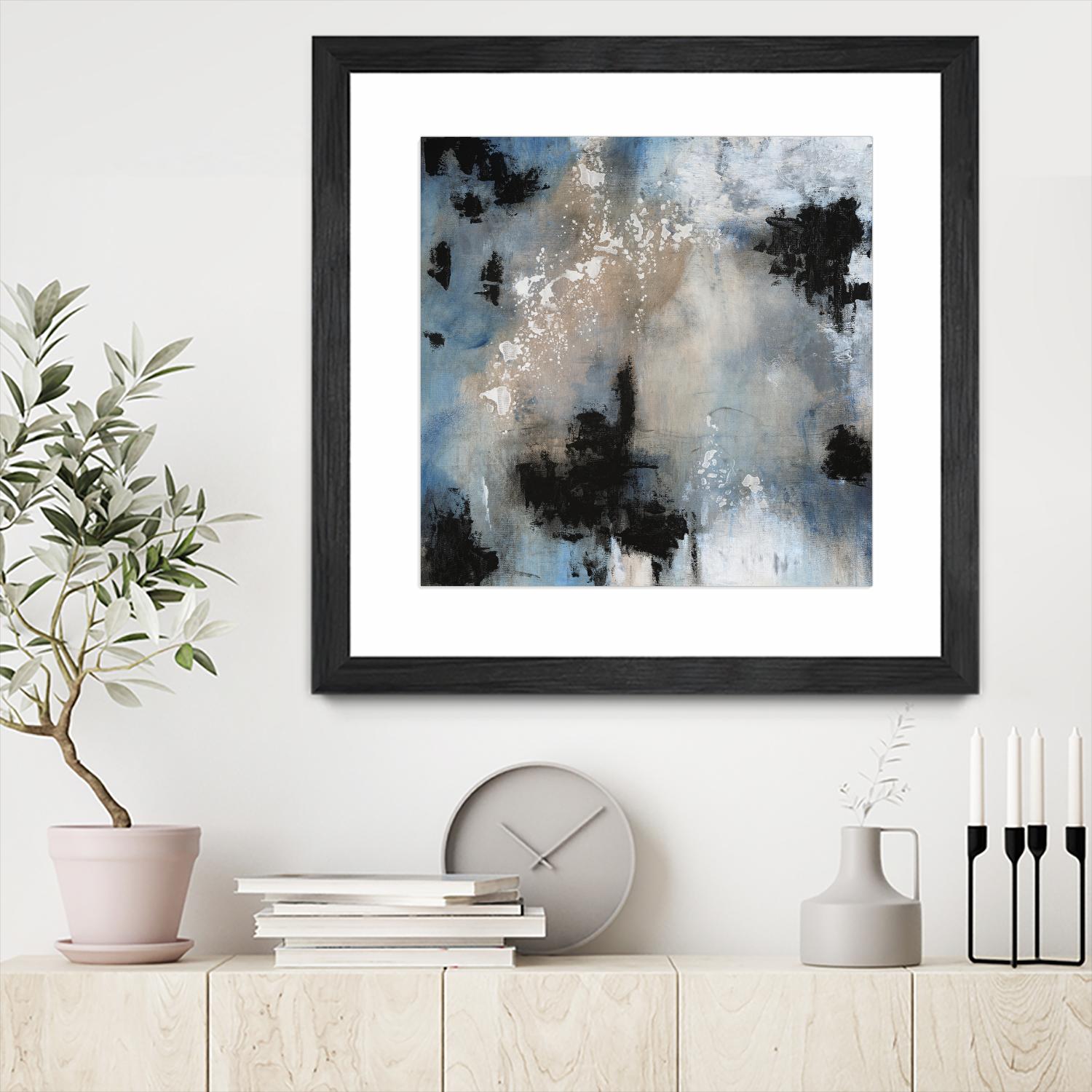 Embellished Shifting Motion II by Tim OToole on GIANT ART - blue abstract abstract