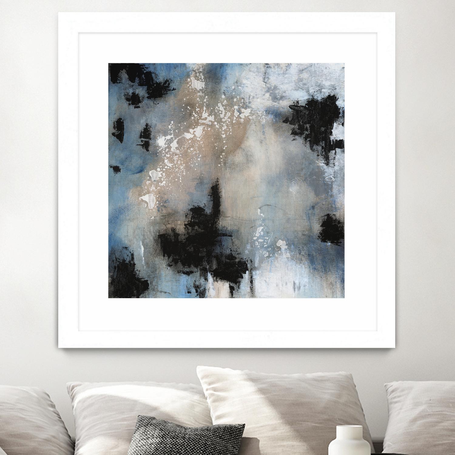 Embellished Shifting Motion II by Tim OToole on GIANT ART - blue abstract abstract