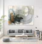 Orbital Burst II by Victoria Barnes on GIANT ART - beige abstract