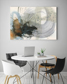 Orbital Burst II by Victoria Barnes on GIANT ART - beige abstract