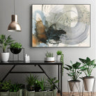 Orbital Burst II by Victoria Barnes on GIANT ART - beige abstract