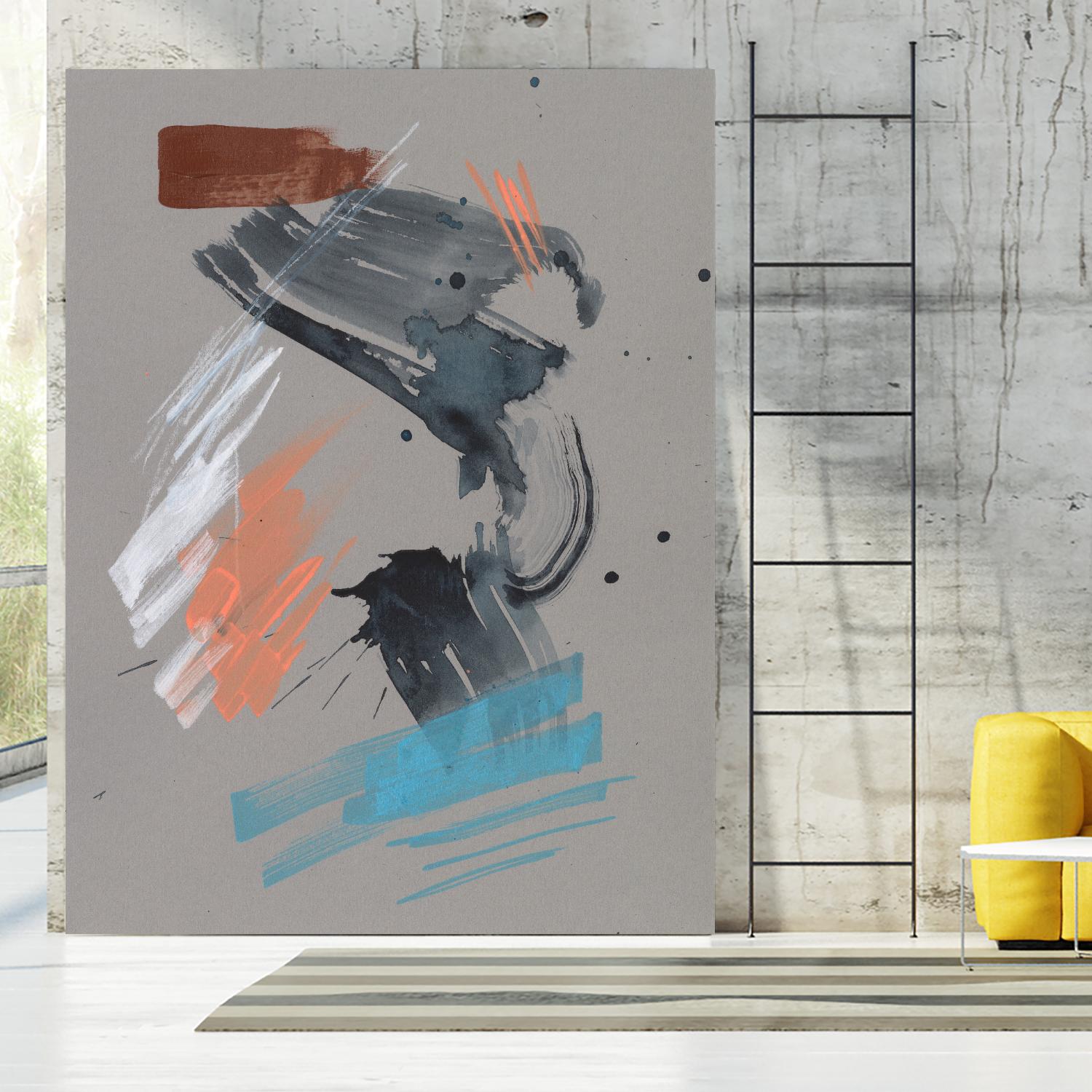 Playful Marks I by Jennifer Goldberger on GIANT ART - white abstract abstract