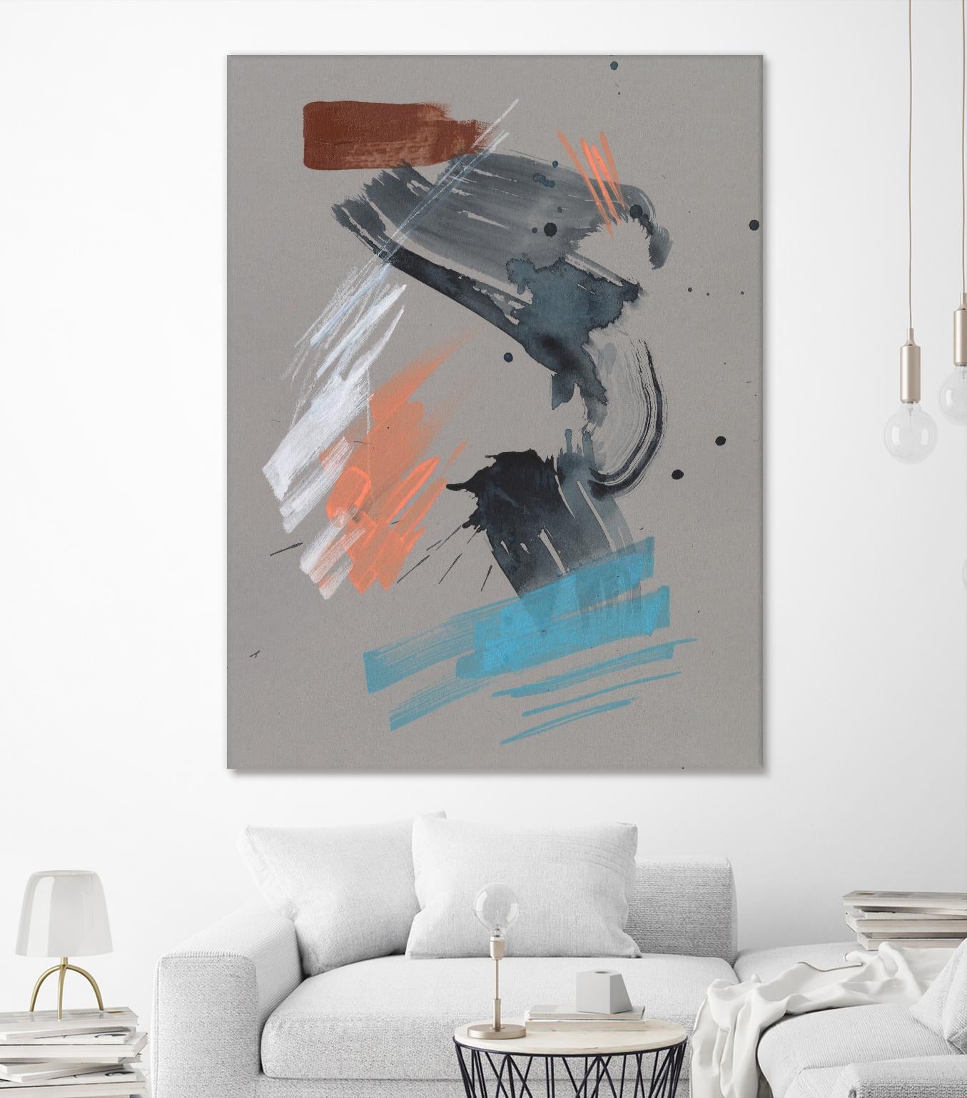 Playful Marks I by Jennifer Goldberger on GIANT ART - white abstract abstract
