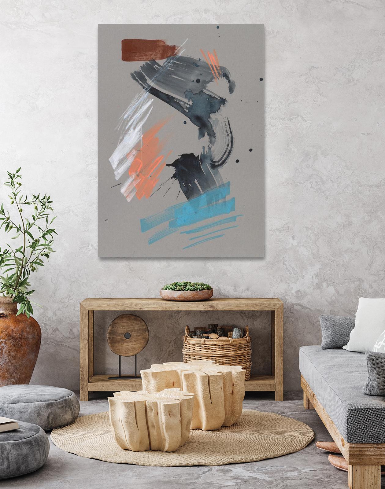 Playful Marks I by Jennifer Goldberger on GIANT ART - white abstract abstract