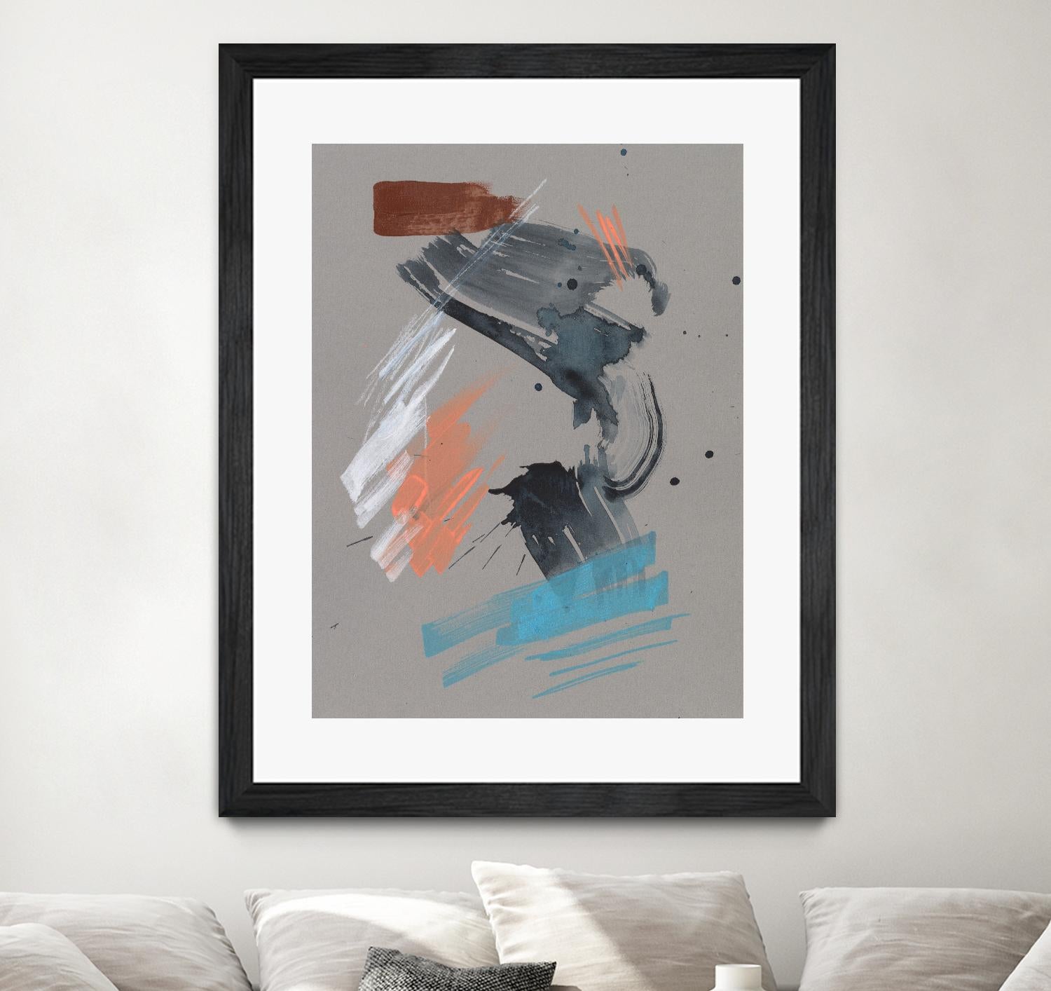 Playful Marks I by Jennifer Goldberger on GIANT ART - white abstract abstract