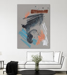 Playful Marks II by Jennifer Goldberger on GIANT ART - orange abstract abstract