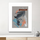 Playful Marks II by Jennifer Goldberger on GIANT ART - orange abstract abstract