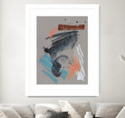 Playful Marks II by Jennifer Goldberger on GIANT ART - orange abstract abstract