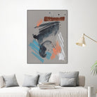 Playful Marks II by Jennifer Goldberger on GIANT ART - orange abstract abstract