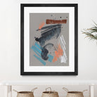 Playful Marks II by Jennifer Goldberger on GIANT ART - orange abstract abstract