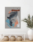 Playful Marks II by Jennifer Goldberger on GIANT ART - orange abstract abstract