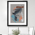 Playful Marks II by Jennifer Goldberger on GIANT ART - orange abstract abstract