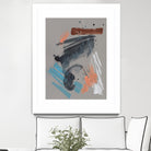 Playful Marks II by Jennifer Goldberger on GIANT ART - orange abstract abstract