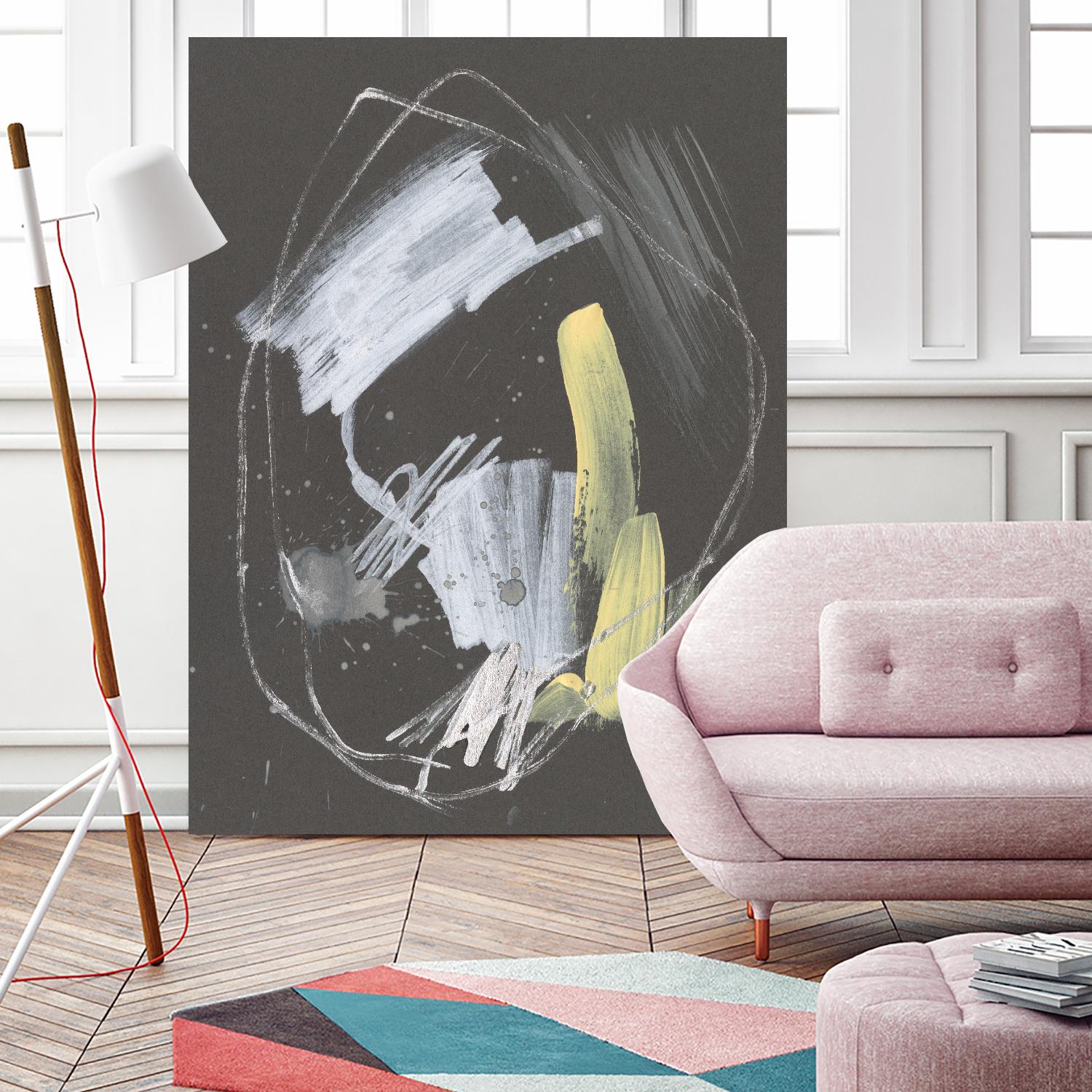 Sunny Marks I by Jennifer Goldberger on GIANT ART - grey  abstract abstract