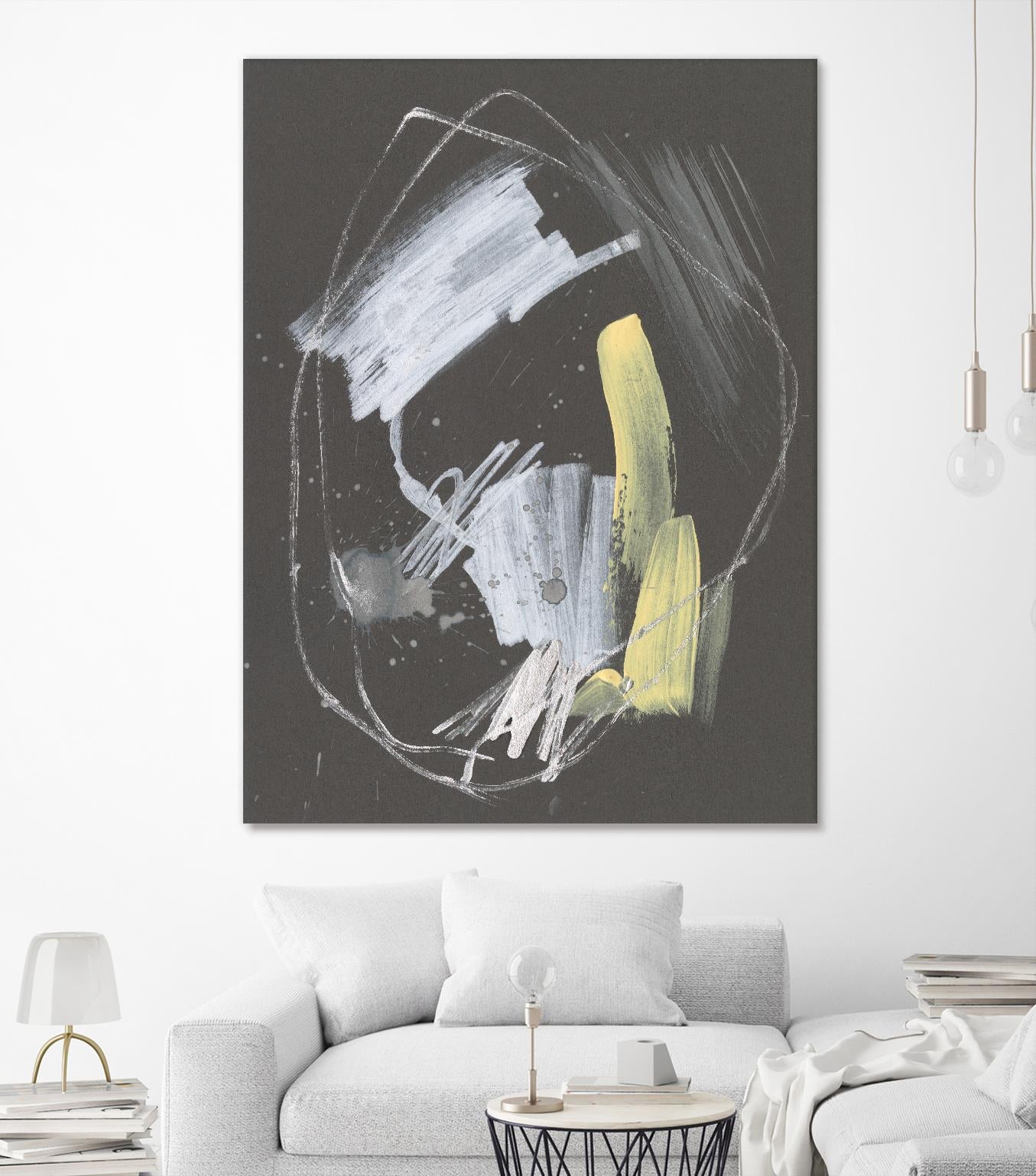 Sunny Marks I by Jennifer Goldberger on GIANT ART - grey  abstract abstract