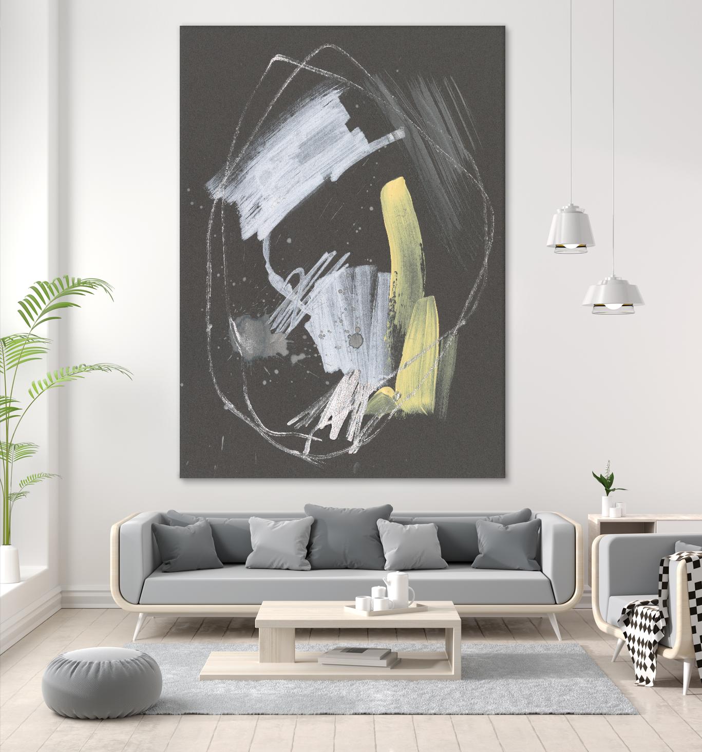 Sunny Marks I by Jennifer Goldberger on GIANT ART - grey  abstract abstract