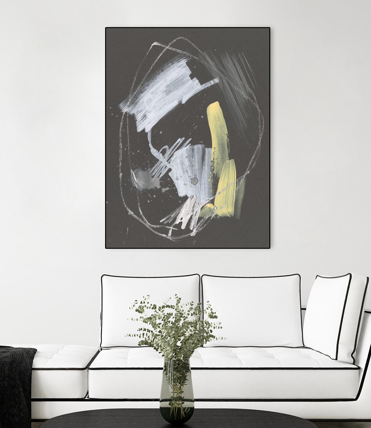 Sunny Marks I by Jennifer Goldberger on GIANT ART - grey  abstract abstract