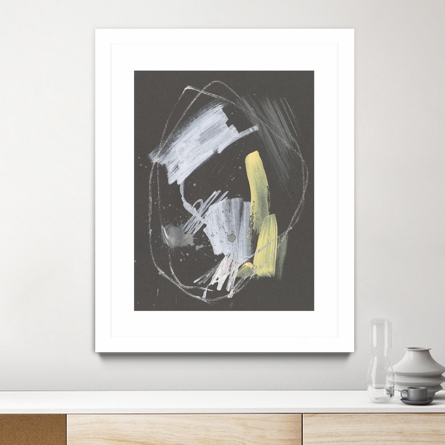 Sunny Marks I by Jennifer Goldberger on GIANT ART - grey  abstract abstract