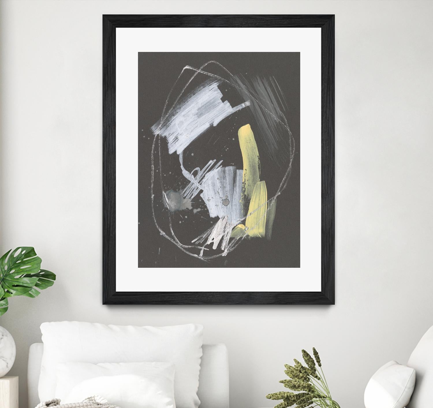 Sunny Marks I by Jennifer Goldberger on GIANT ART - grey  abstract abstract