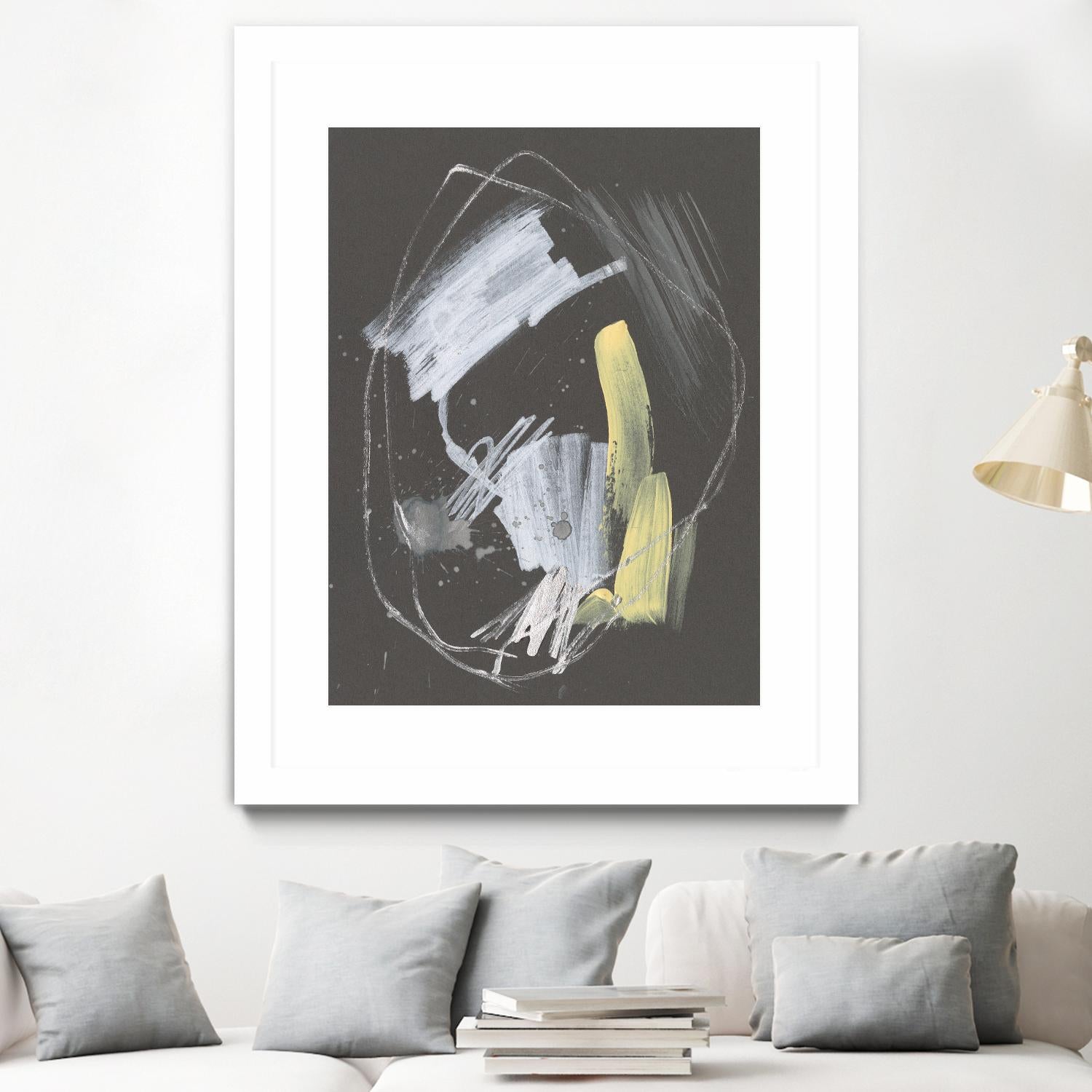Sunny Marks I by Jennifer Goldberger on GIANT ART - grey  abstract abstract