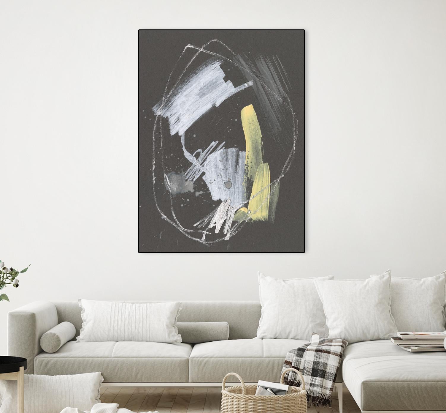 Sunny Marks I by Jennifer Goldberger on GIANT ART - grey  abstract abstract