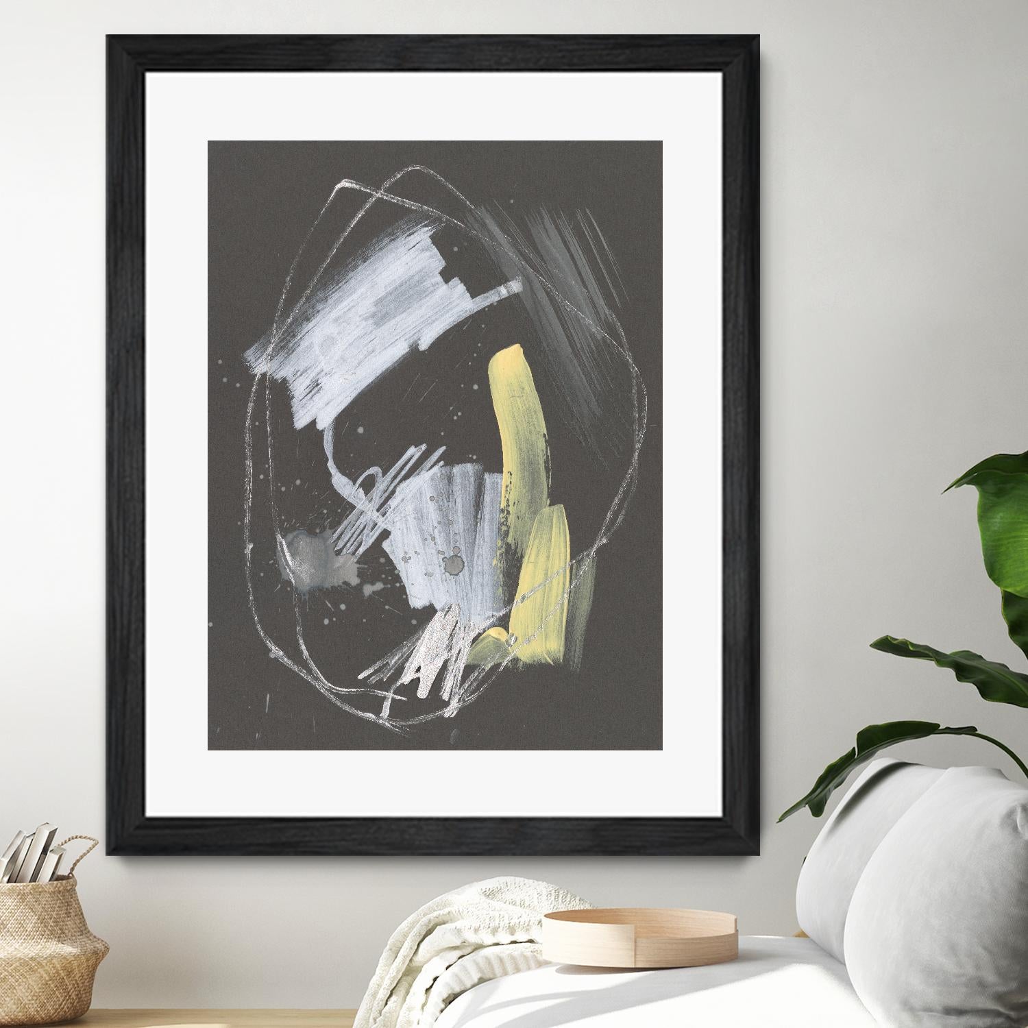 Sunny Marks I by Jennifer Goldberger on GIANT ART - grey  abstract abstract