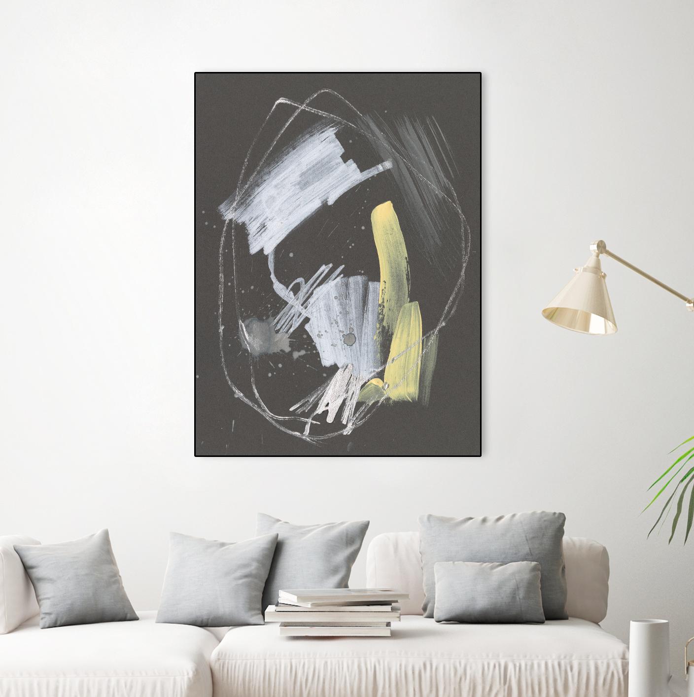 Sunny Marks I by Jennifer Goldberger on GIANT ART - grey  abstract abstract