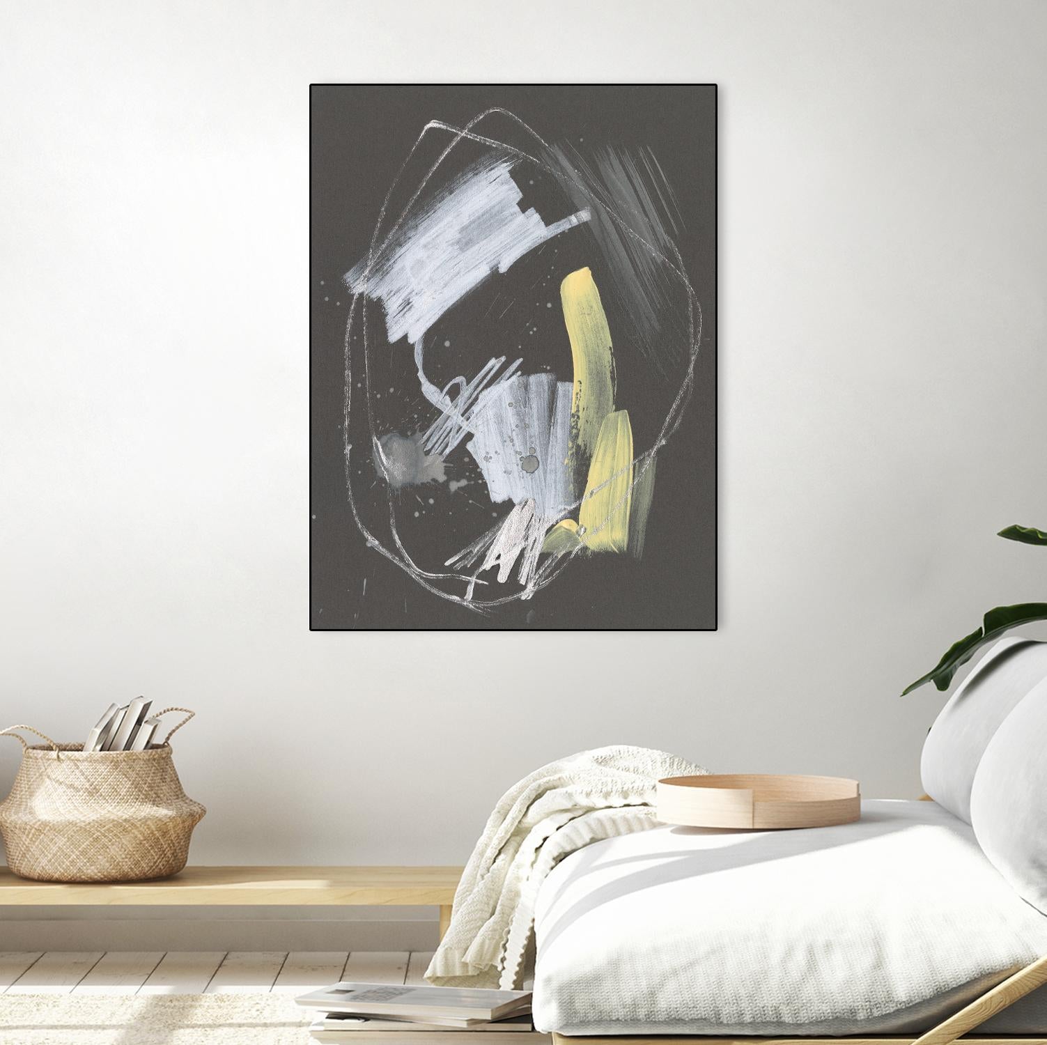 Sunny Marks I by Jennifer Goldberger on GIANT ART - grey  abstract abstract