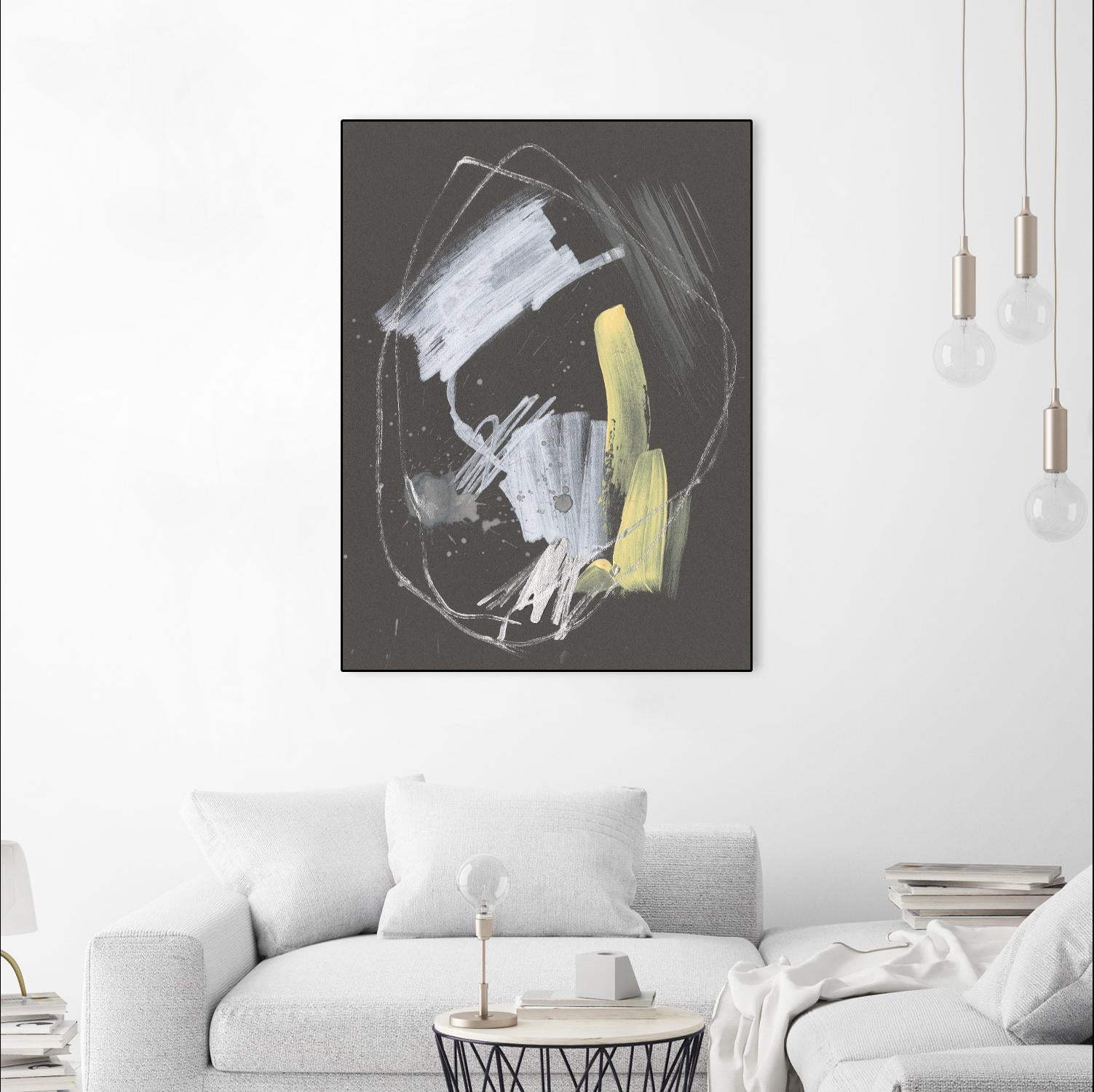 Sunny Marks I by Jennifer Goldberger on GIANT ART - grey  abstract abstract