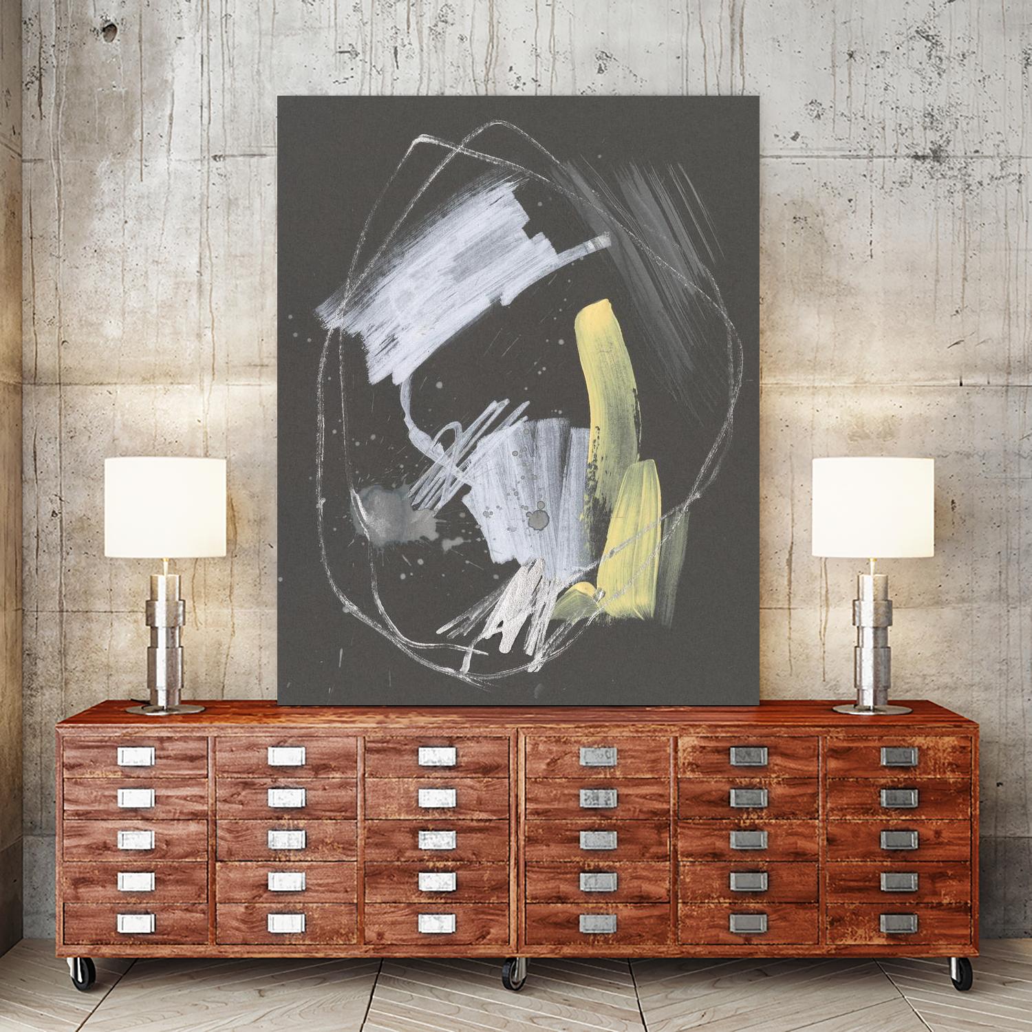 Sunny Marks I by Jennifer Goldberger on GIANT ART - grey  abstract abstract