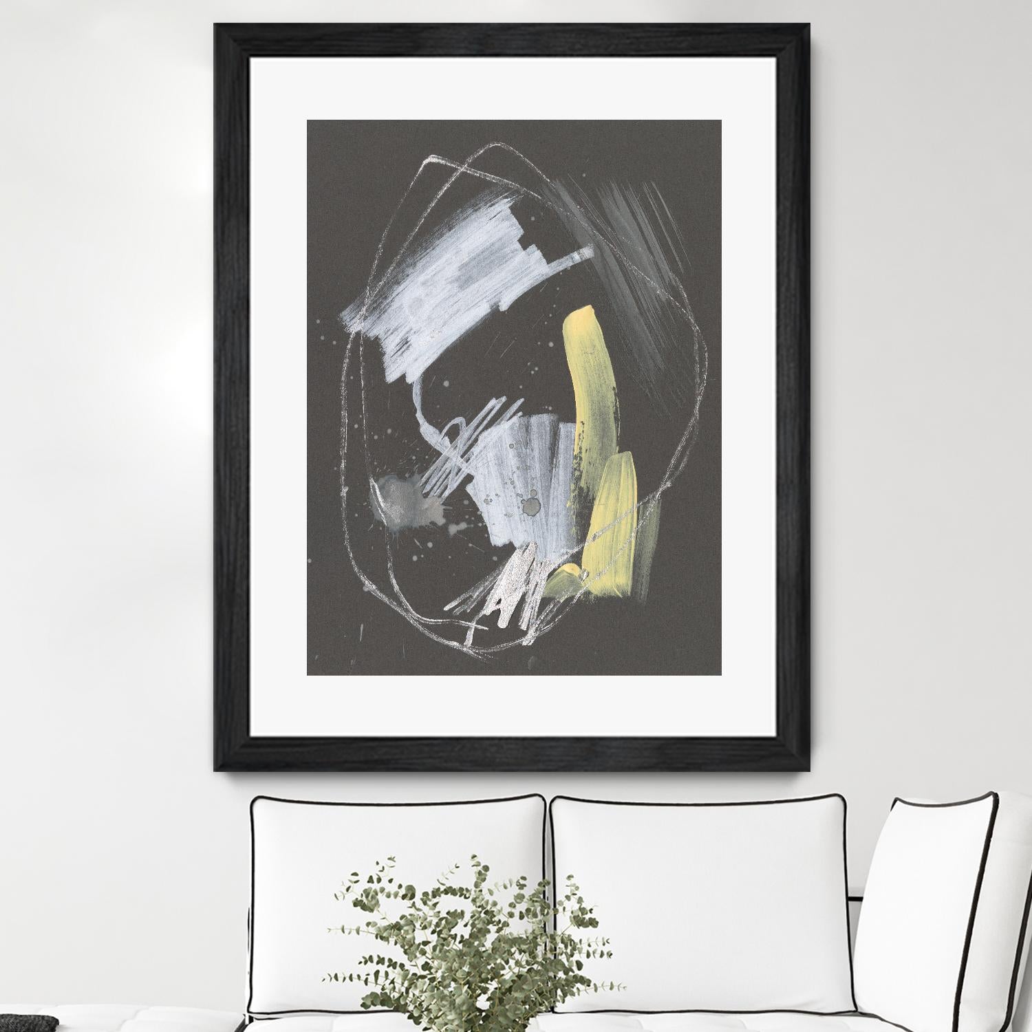 Sunny Marks I by Jennifer Goldberger on GIANT ART - grey  abstract abstract