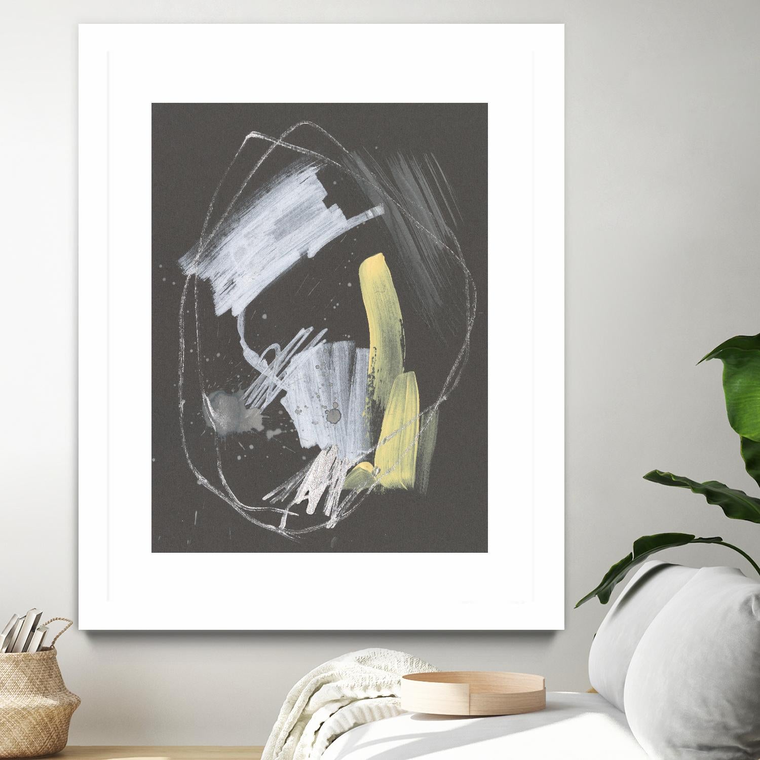 Sunny Marks I by Jennifer Goldberger on GIANT ART - grey  abstract abstract