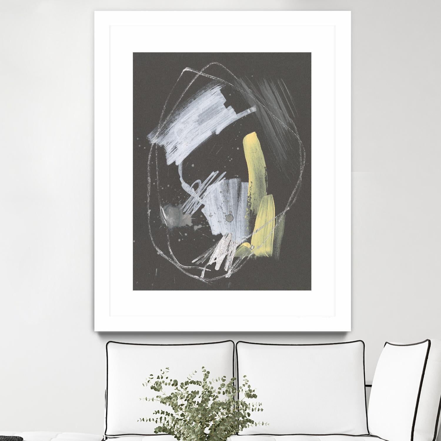 Sunny Marks I by Jennifer Goldberger on GIANT ART - grey  abstract abstract