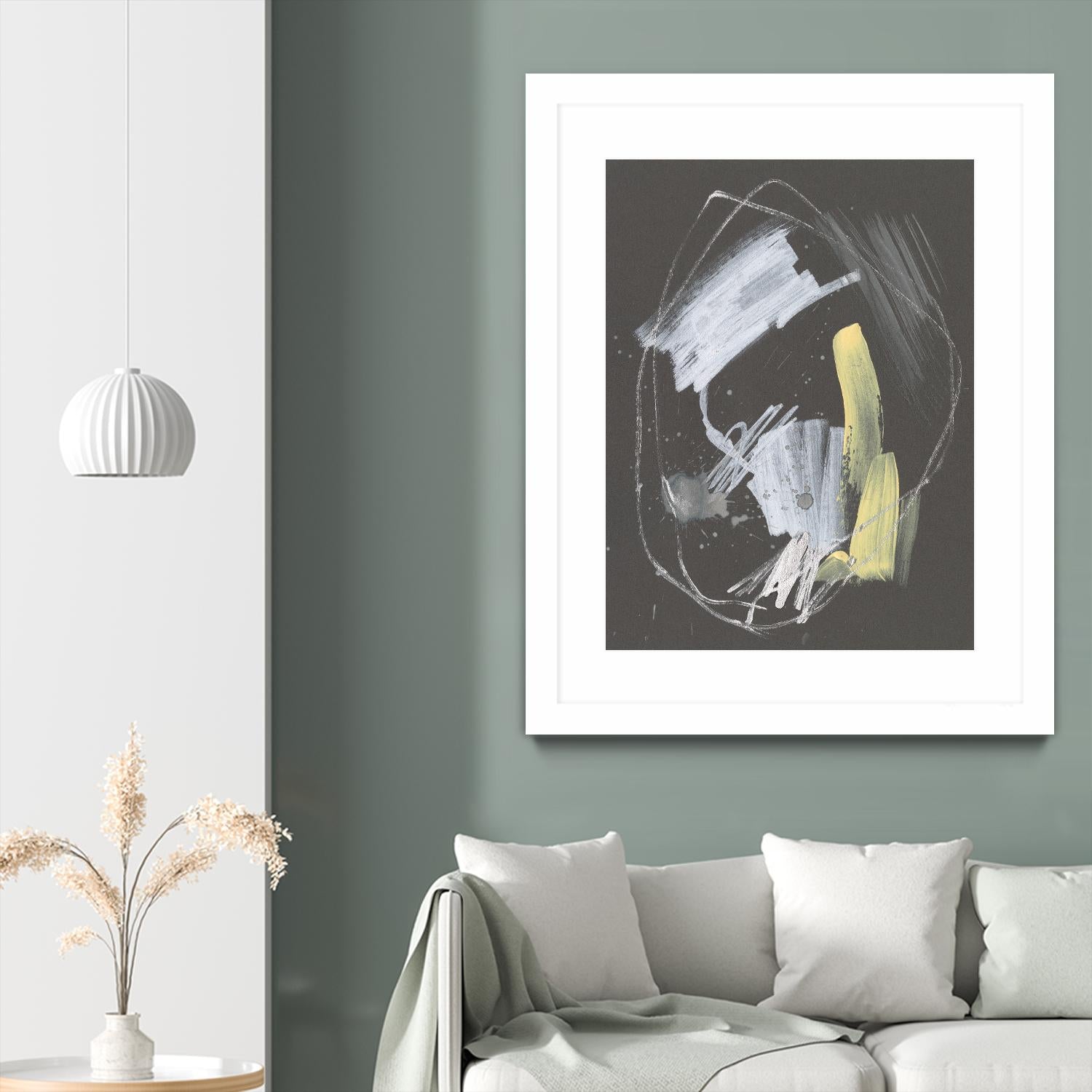 Sunny Marks I by Jennifer Goldberger on GIANT ART - grey  abstract abstract