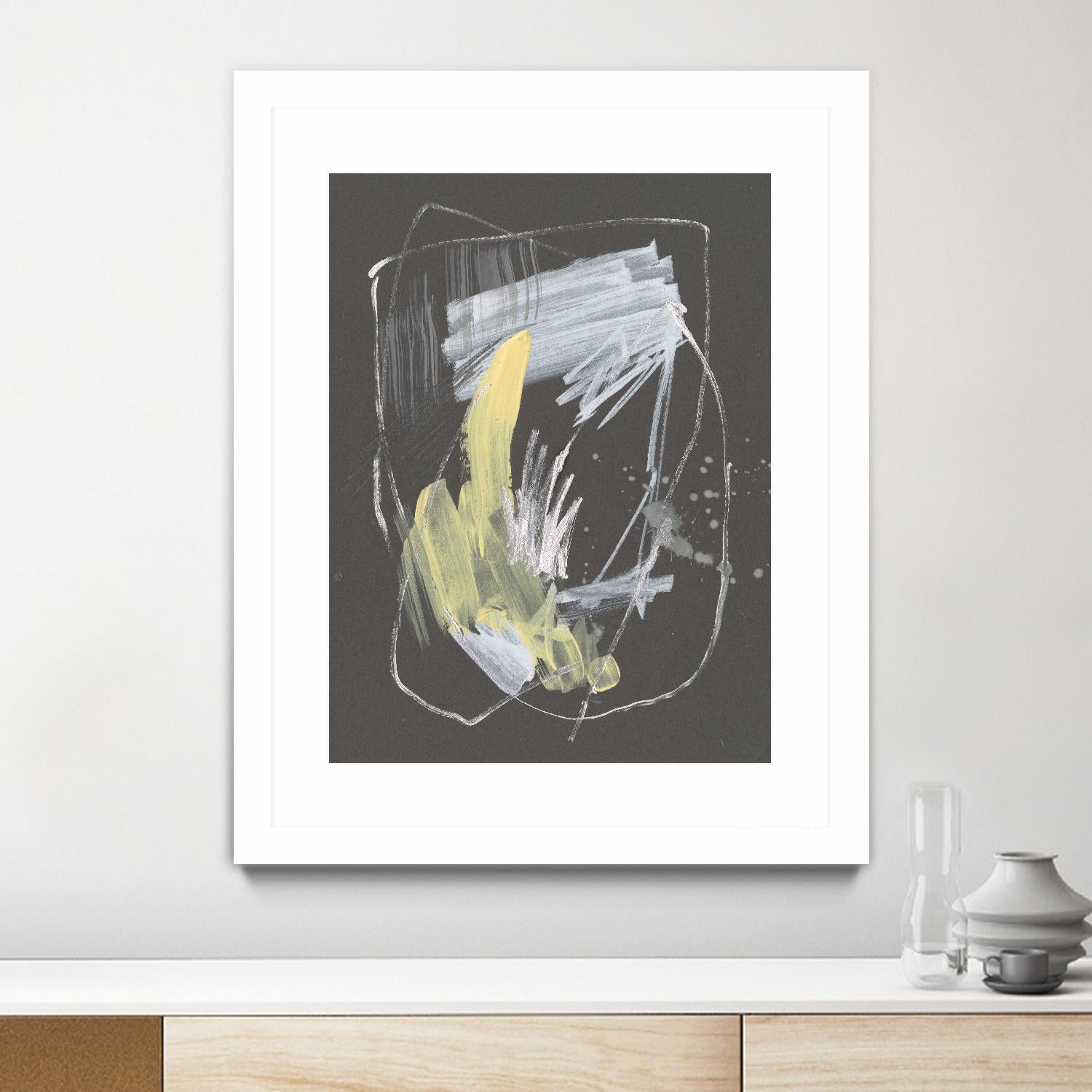 Sunny Marks II by Jennifer Goldberger on GIANT ART - grey  abstract abstract
