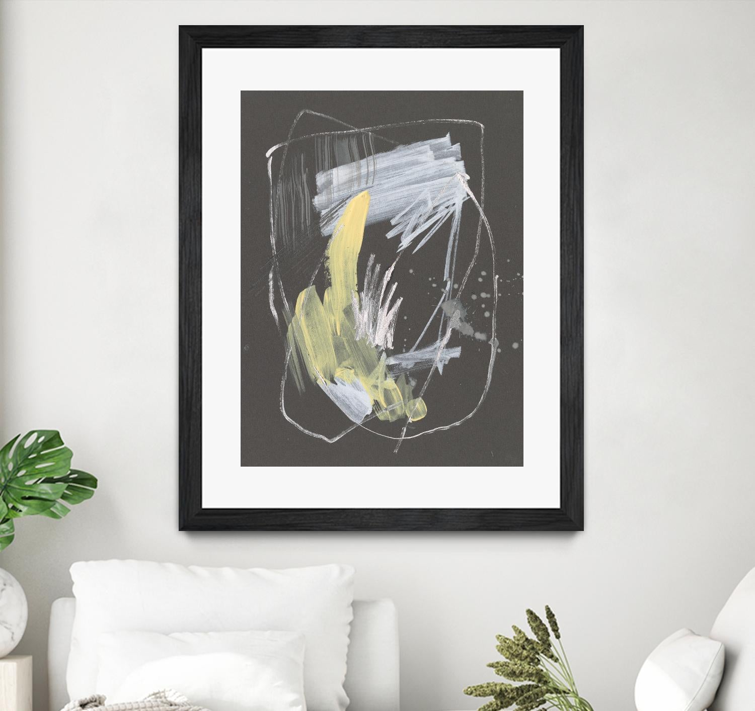 Sunny Marks II by Jennifer Goldberger on GIANT ART - grey  abstract abstract