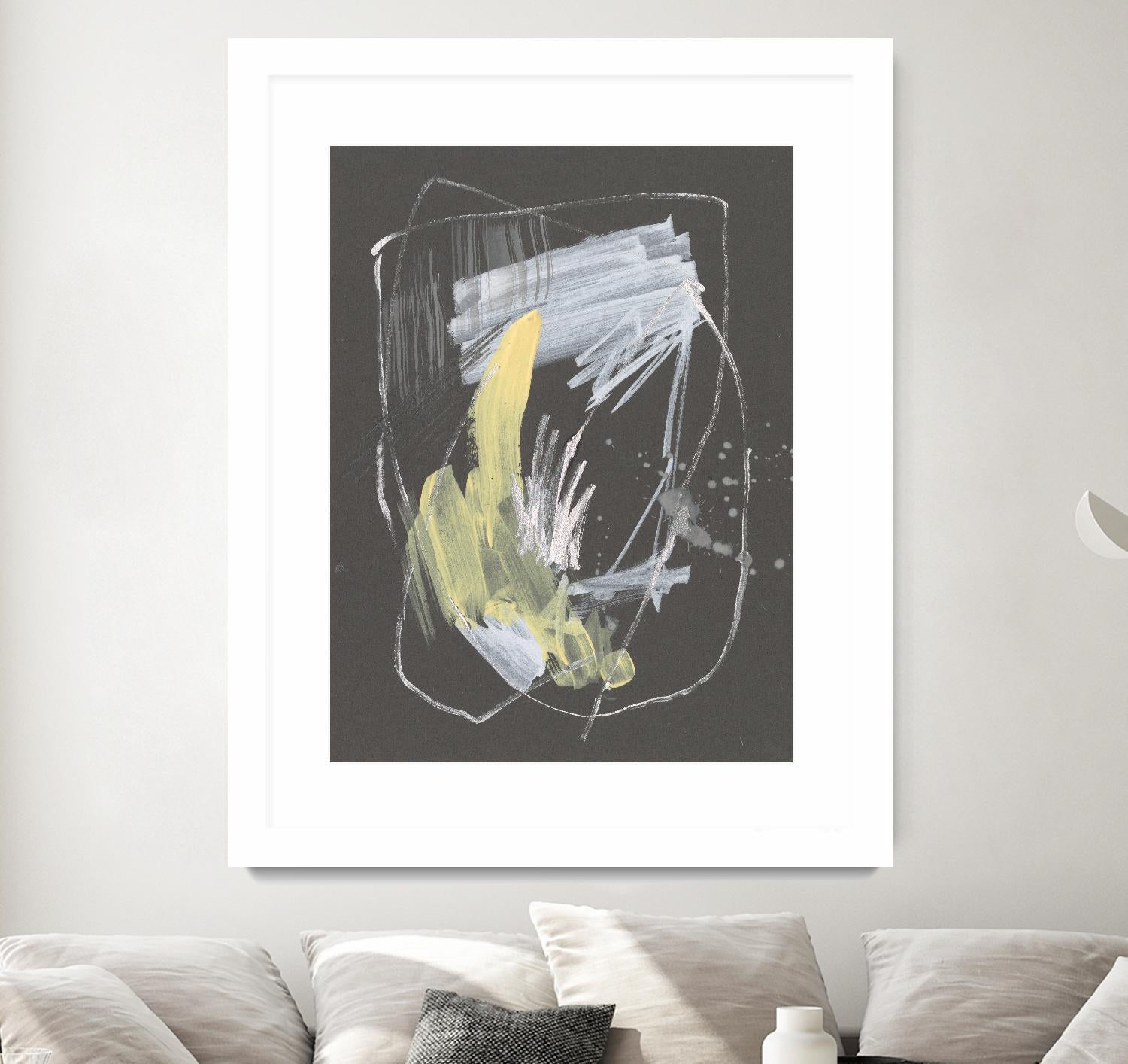 Sunny Marks II by Jennifer Goldberger on GIANT ART - grey  abstract abstract