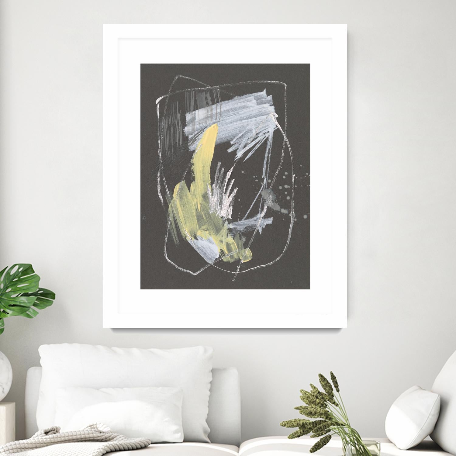 Sunny Marks II by Jennifer Goldberger on GIANT ART - grey  abstract abstract