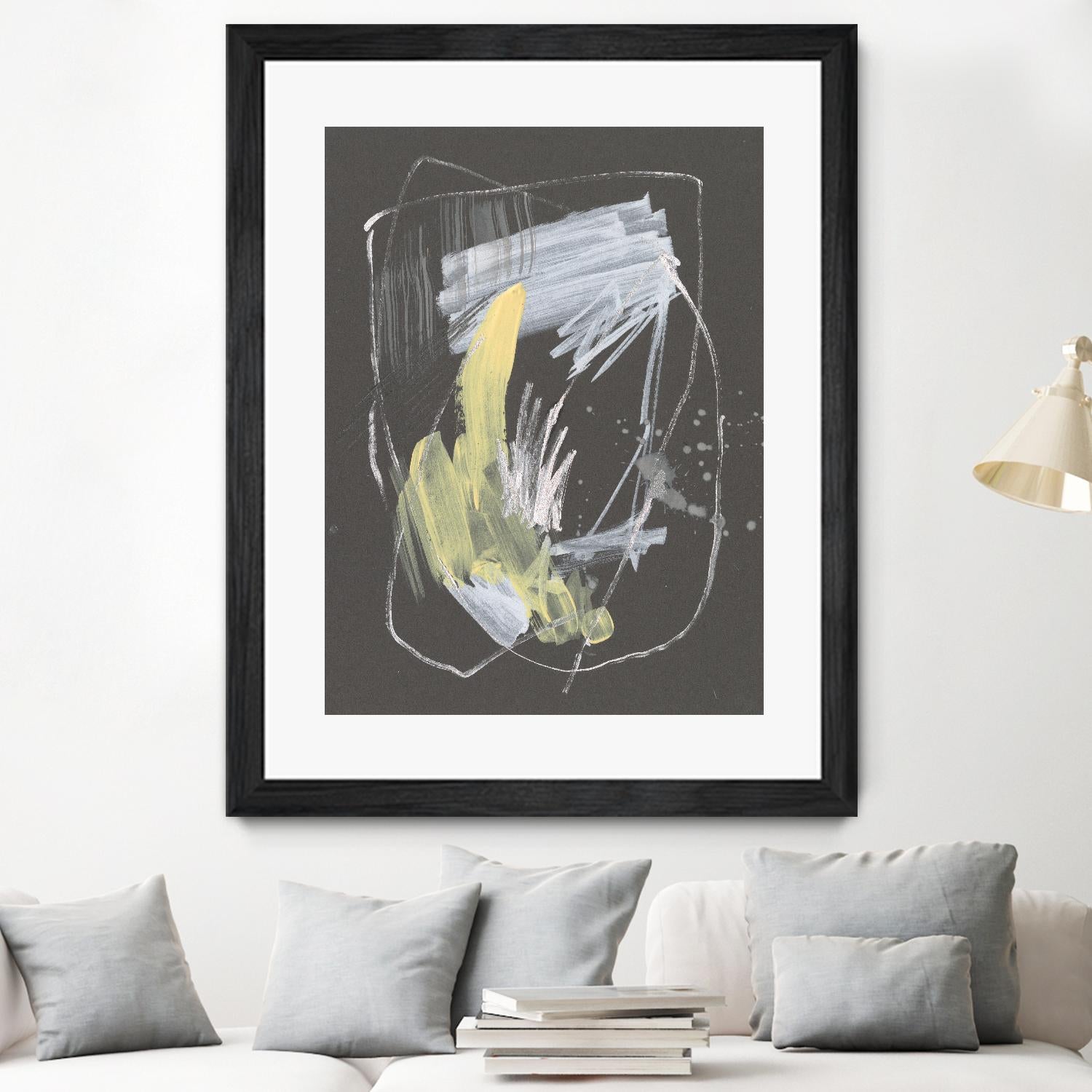 Sunny Marks II by Jennifer Goldberger on GIANT ART - grey  abstract abstract