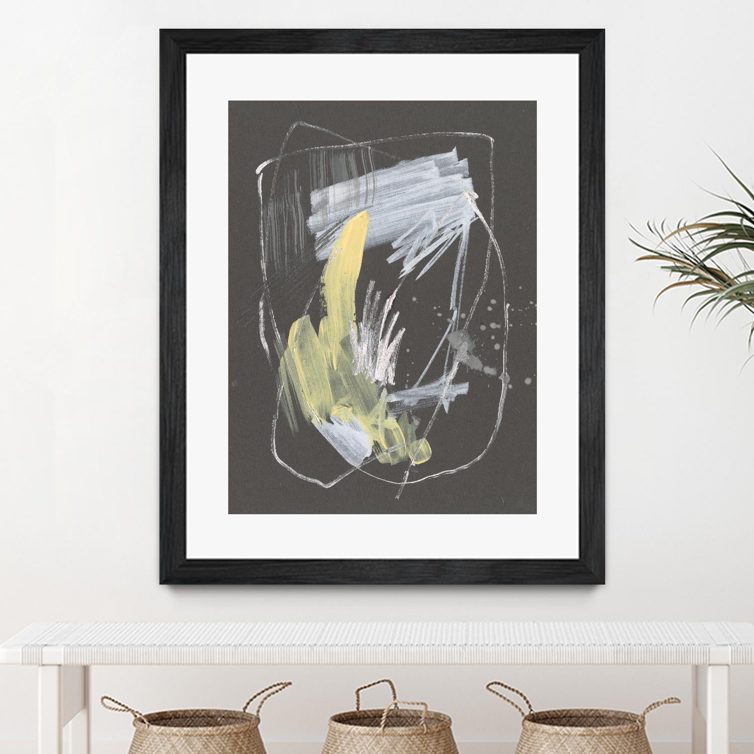 Sunny Marks II by Jennifer Goldberger on GIANT ART - grey  abstract abstract