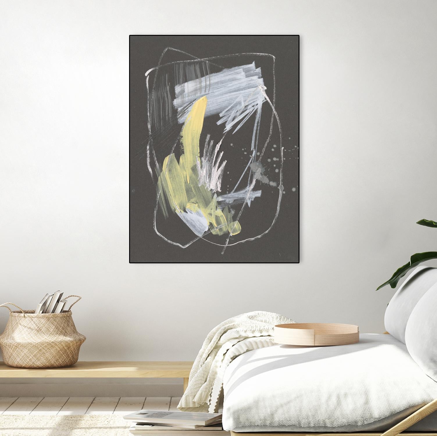 Sunny Marks II by Jennifer Goldberger on GIANT ART - grey  abstract abstract