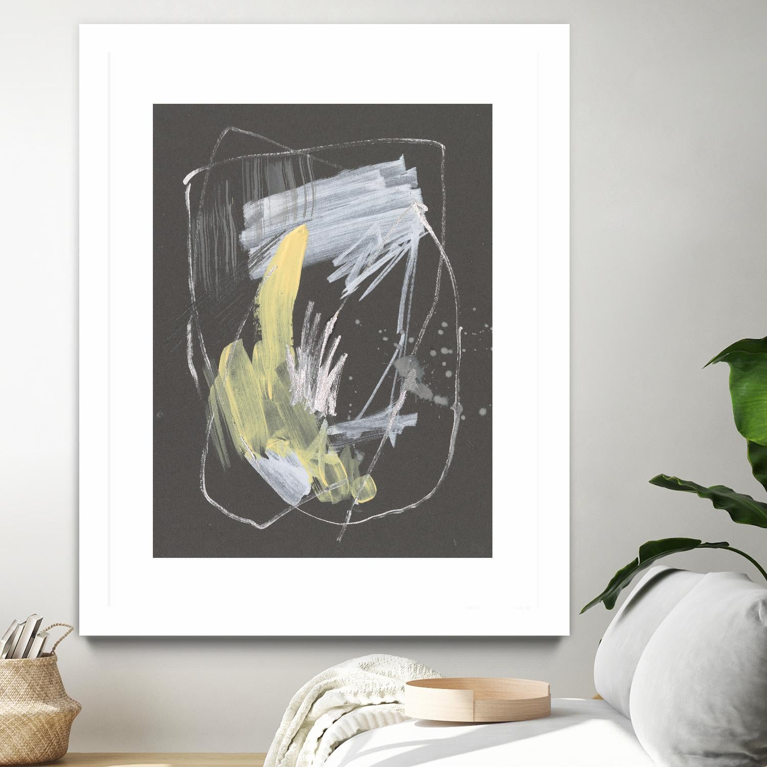 Sunny Marks II by Jennifer Goldberger on GIANT ART - grey  abstract abstract