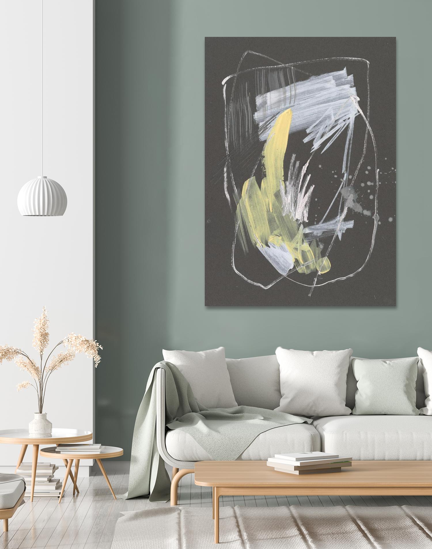 Sunny Marks II by Jennifer Goldberger on GIANT ART - grey  abstract abstract