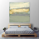 Sage & Gold Swipe I by Jennifer Goldberger on GIANT ART - gold abstract abstract
