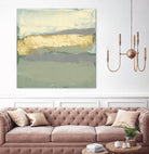 Sage & Gold Swipe I by Jennifer Goldberger on GIANT ART - gold abstract abstract