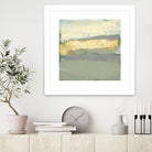 Sage & Gold Swipe I by Jennifer Goldberger on GIANT ART - gold abstract abstract