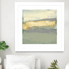 Sage & Gold Swipe I by Jennifer Goldberger on GIANT ART - gold abstract abstract