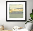 Sage & Gold Swipe I by Jennifer Goldberger on GIANT ART - gold abstract abstract